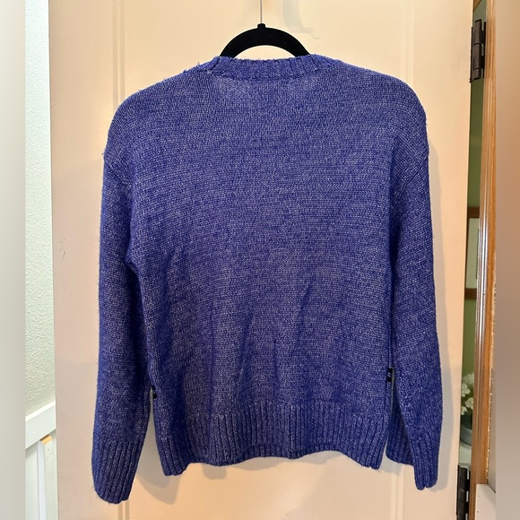 Nine West BNWT Blue Sweater With Pattern Size XS - Picture 3 of 3
